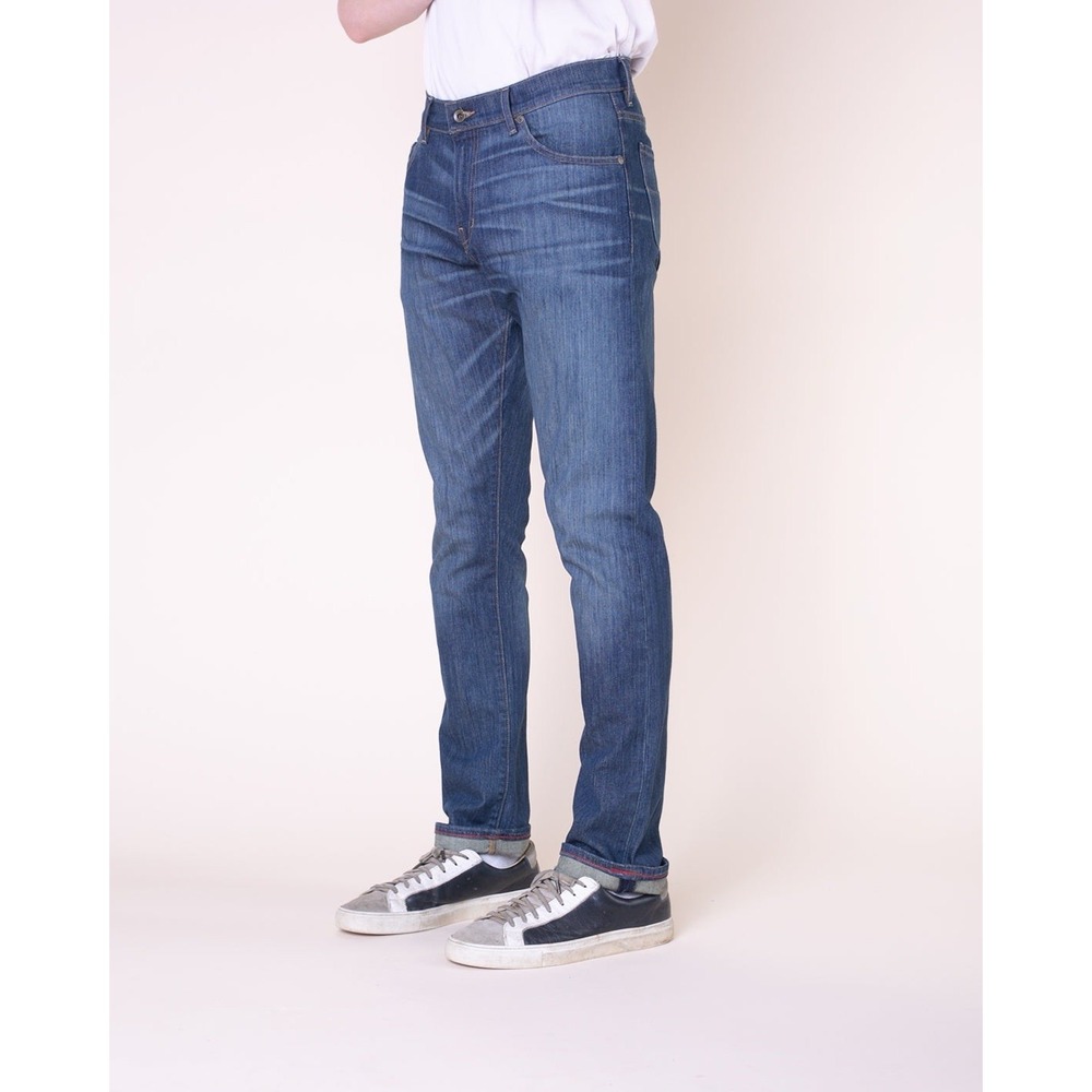 NWT Raleigh Workshop Denim Jones Jeans Slim Straight Mens Size 30 In "Camp" Blue